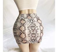 Damen Kurzer Rock - Mode Männer Engen Party Durchsichtigen Rock Mini Mini Rock Mit Hoher Taille Sexy Leopardenschlangenmuster Rock Freizeit Tasche Hüfte Kurze Rock Club Party, Schlange, M (Fit Tai