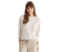 3/4 Arm-Pullover CECIL, Damen, Gr. XXL (46), desert beige melange, Strick, Obermaterial: 72% Polyester, 27% Viskose, 1% Elasthan, meliert, casual, U-Boot-Ausschnitt, 3/4-Ärmel, Pullover, mit U-Boot-Au