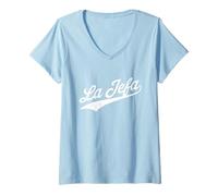 Damen La Jefa T-Shirt mit V-Ausschnitt