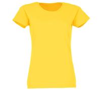Damen Lady-Fit T-Shirt Größen - Shirtarena Bündel, Farbe:sonnenblumengelb, Größe:M