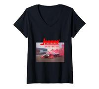 Damen Lady Gaga Offizielle Joanne World Tour schwarz T-Shirt mit V-Ausschnitt