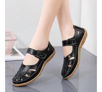 Damen Lässig Cut Out atmungsaktive Flach Sandalen, Sommer 2025 Neue Bade Schlappen Krankenschwestern Schuhe, Komfortable rutschfeste Weiche Sohle Viel