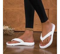 Damen Lässig einfarbige EVA Bade-Sandalen, rutschfeste schnelltrocknende Flip-Flops für Zuhause & Urlaub