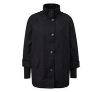 Comma Cape-Jacke Relaxed Fit mit Stehkragen und Rippbündchen Blau XS