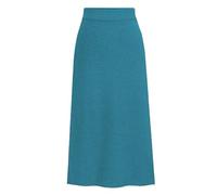 Damen Lang Strickrock High Waist Gestrickt Elegant Rock Frühling Herbst Winter Warm Dehnbarer Strickrock Einfarbig Maxi Faltenrock Slim Fit Winterrock Freizeitrock Stretch Business Rock
