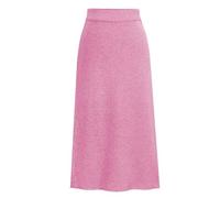 Damen Lang Strickrock High Waist Gestrickt Elegant Rock Frühling Herbst Winter Warm Dehnbarer Strickrock Einfarbig Maxi Faltenrock Slim Fit Winterrock Freizeitrock Stretch Business Rock