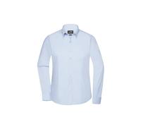 Damen Langarm Bluse "JN677" - James & Nicholson Light-Blue XL