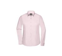 Ladies' Shirt Longsleeve Poplin Klassisches Shirt aus pflegeleichtem Mischgewebe pink, Gr. 3XL