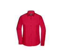 Damen Langarm Bluse "JN677" - James & Nicholson Red 3XL