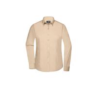 Damen Langarm Bluse "JN677" - James & Nicholson Stone XS