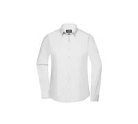 Damen Langarm Bluse "JN677" - James & Nicholson White XS