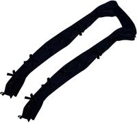 Damen Langarm Spitze Shrug mit Daumenloch - Y2k Lolita Gothic Sheer Arm Ärmel Cut Out Bow Bolero Fischnetz Schal Fingerlose Handschuhe Süße Accessoires Ausgehen Crop Cardigan, Schwarz #1,