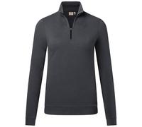 HAKRO Regular Fit Damen Longsleeve karbongrau, Einfarbig
