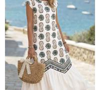 Damen Langes Kleid Sommerkleider für Damen Sommeroutfits für Damen Outfit für Country-Konzert Urlaubskleid Strandkleider für Damen