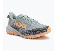 hoka speedgoat 6 gtx trailrunning schuhe grau grun koralle women 40