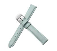 Damen-Lederarmband, kompatibel mit Casio Retro Small Square Watch LTP-1391 1094q, Studenten-Uhrenarmband(Light Blue-Steel-K1,14mm)