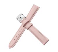 Damen-Lederarmband, kompatibel mit Casio Retro Small Square Watch LTP-1391 1094q, Studenten-Uhrenarmband(Powder-Steel-K1,12mm)