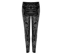 Damen-Leggings aus Samt für den Abend, samtig weich, Schwarz , 42-44
