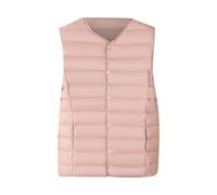 Damen Leichte Steppweste - Teddyfleece Jacke Weste Leichte Elastischen Weste Windweste Damen Womens Gilet Winterjacke Longweste Ärmellose Damen Übergangs Weste Outdoor Daunenmantel Streetwear