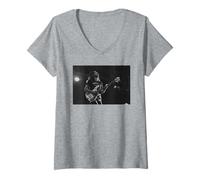 Damen Lemmy Kilmister Motörhead Lesefestival Ace of Spades T-Shirt mit V-Ausschnitt