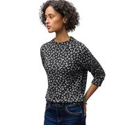 Street One Frauen Leo Turtleneck Shirt in Schwarz, Gr: 38