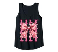 Damen Lily Name Kokette Schleife Ästhetik für Frauen Mädchen Tank Top