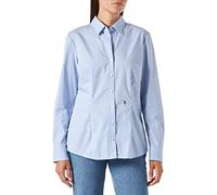 Damen Longbluse Oversized 1/1 Hemdblusenkragen 97% Baumwolle 3% Elastan