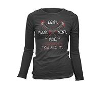 Damen Longsleeve T-Shirt Walking, Dead Eeny Meeny Miny Moe... You Are it ! Negan