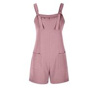 Damen Loose Jumpsuit Baggy Oversize Latzhose,Overall Elegant Kurz Arbeitslatzhose Einteiler Playsuit Freizeitanzug Einteilig Playsuit Strampler Unifarben Romper Festlich Mode Hosenanzug Lock
