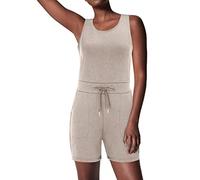 Damen Loose Jumpsuit Baggy Oversize Latzhose,Sport Overall kurz Festlich Arbeitshosen Sommer Freizeitanzug Beiläufig Overall Einfarbig Einfach Romper elegant Stretch Romper Frauen