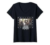 Damen Lynyrd Skynyrd Admat Tour Vintage Southern Classic 70er Jahre Rock T-Shirt mit V-Ausschnitt