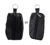 Damen Mädchen für Schlüssel, Geldbörse, Münzkarte, Mini-Geldbörse, Reißverschluss, kleine Kleingeldtasche, B-Schultertaschen für Frauen, Schwarz