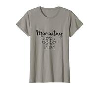 Damen Mama Stay in Bed Namaste Lotus Pretty T-Shirt