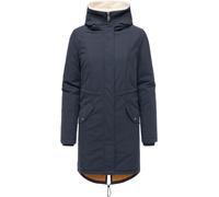 Kurzmantel RAGWEAR "Coogle YOUMODO", Damen, Gr. L (40), navy, Obermaterial: 68% Baumwolle, 32% Nylon. Innenfutter: 100% Polyester. Wattierung: 100% Polyester, gerade ca. Mitte Oberschenkel, hoch gesch