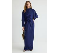 Damen marineblaue, schlichte lange, lässige, normale, dezente Abendkleider EU 38 / UK 10