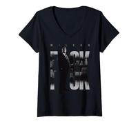 Damen Marvel Daredevil: Born Again Disney+ Wilson Fisk the Kingpin T-Shirt mit V-Ausschnitt