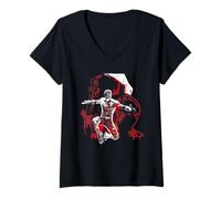 Damen Marvel Daredevil: Born Again Season 2 Jessica Jones Bullseye T-Shirt mit V-Ausschnitt