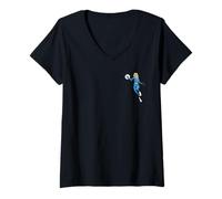 Damen Marvel Fantastic Four First Steps Invisible Woman Pocket Art T-Shirt mit V-Ausschnitt