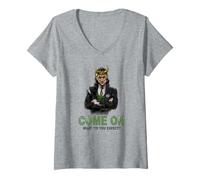 Damen Marvel Loki President Loki Come On What Did You Expect? T-Shirt mit V-Ausschnitt