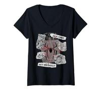 Damen Marvel Spider-Man: Brand New Day Power & Responsibility Web T-Shirt mit V-Ausschnitt