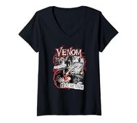 Damen Marvel Super Villains Venom Lethal Protector We Are Venom T-Shirt mit V-Ausschnitt