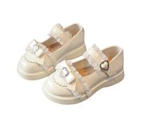 Damen Mary Janes Pumps Chunky High Heel Kleid Schuhe Dicker Absatz Pumps Damen Retro Schnallenriemen Runde Zehen Wohnungen Flacher Mund japanische süße Lolita Prinzessin Schuhe Lackleder Plateauschuhe