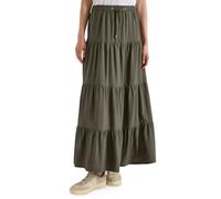 Damen Maxi-Rock mit Volants und Elastikbund