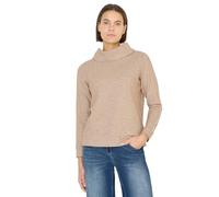 Cecil Melange Shirt mit Tape urban Taupe Melange XL