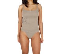 Damen Merino Top Spaghettiträger Trägertop Unterhemd Ärmelloses Shirt Unterwäsche Tanktop aus 100% Bio-Merinowolle - Atmungsaktives Sportunterteil