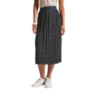 Damen Mesh Plissée Rock mit Print