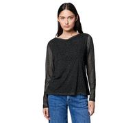 Damen Mesh-Shirt mit Leo-Muster
