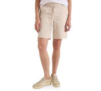 Shorts CECIL, Damen, Gr. 27, beige (pearl beige), Web, 97% Baumwolle, 3% Elasthan, unifarben, loose fit kurz, Hosen Shorts, mit Wide Legs (47794854-27) pearl beige