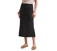 Jerseyrock STREET ONE, Damen, Gr. 46, schwarz, Stoff, 95% Viskose, 5% Elasthan, unifarben, normal wadenlang, Röcke, mit Elastikbund (62363134-46) schwarz