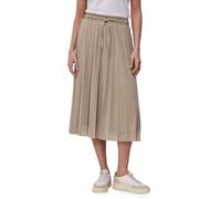 Street One Frauen Midi-Rock aus Mesh in Plisséestruktur in Beige, Gr: 42